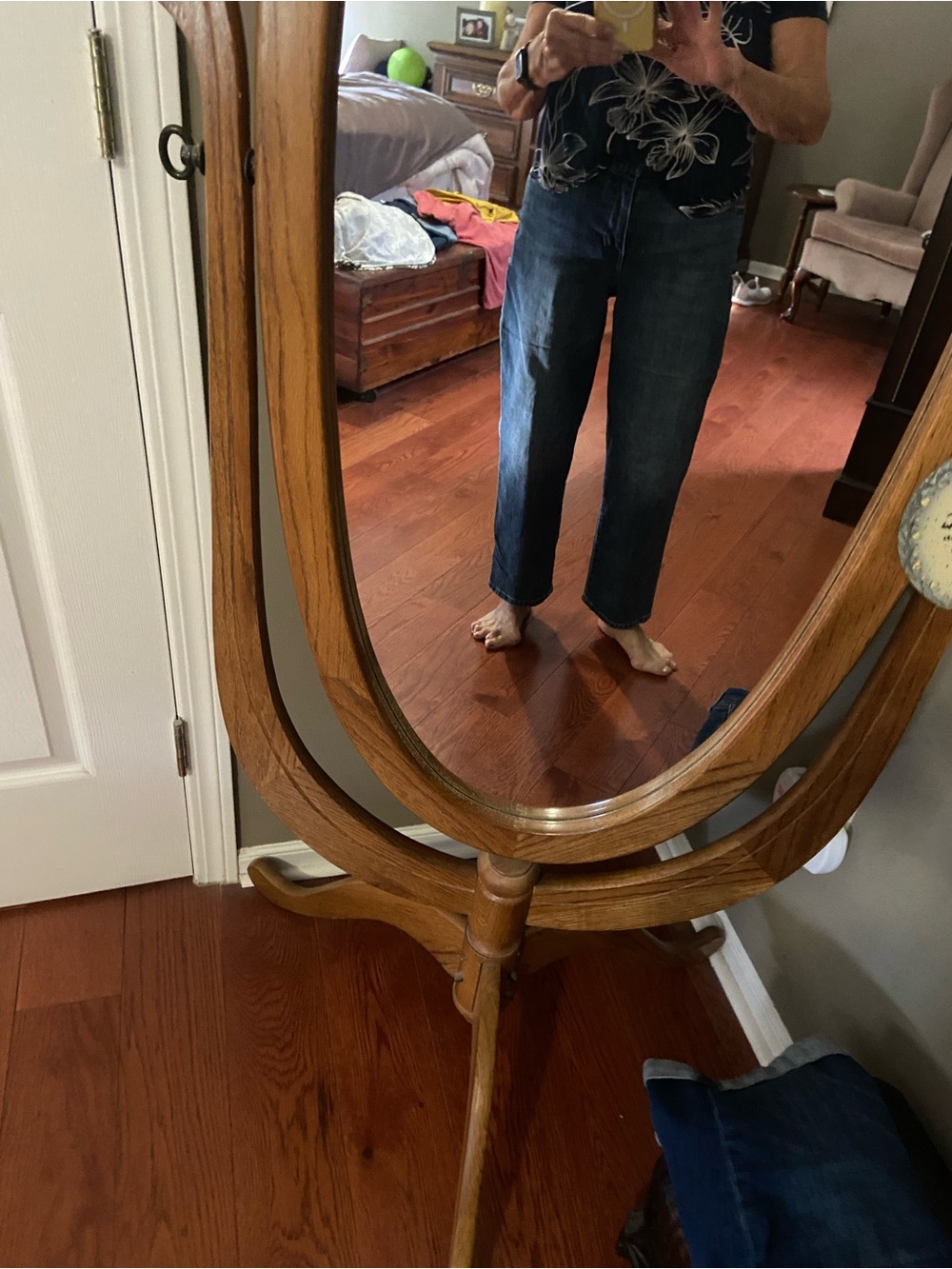 CAbi Dark Blue Wide Leg Jeans